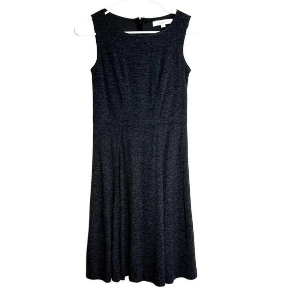 Loft 00Petite Gray Casual Summer Dress - Picture 1 of 8